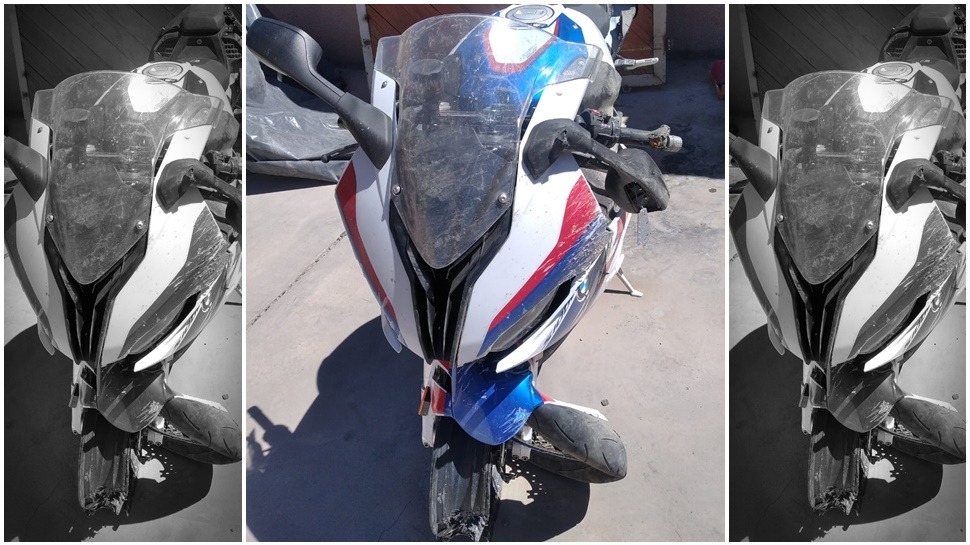 Un grupo de motociclistas regresaba a San Juan, uno se cayó y terminó herido