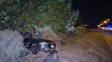 La foto que confirma que la camioneta se cruzó de carril y chocó casi de frente con el auto