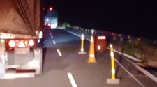 Socavón en la Ruta Nacional 141 cerca del Río Papagayos