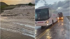 Preocupación por una creciente en Ruta 40 Norte a la altura de El Villicum