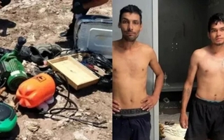 Ladrones cayeron tras desvalijar una casa de fin de semana en 9 de Julio