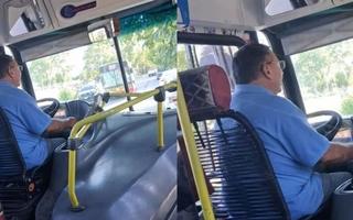 Un chofer desvió el colectivo y salvó a un chico que convulsionaba en Rivadavia