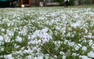 Registraron caída de granizo en zonas de Capital y Santa Lucía