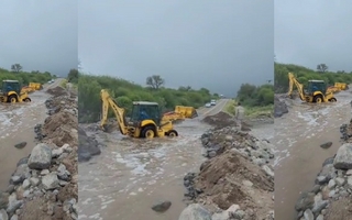 La Ruta 150 a Valle Fértil queda intransitable tras la tormenta