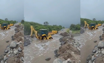 La Ruta 150 a Valle Fértil queda intransitable tras la tormenta