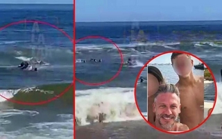  Susto en Punta del Este: Demichelis y su familia fueron arrastrados por el mar
