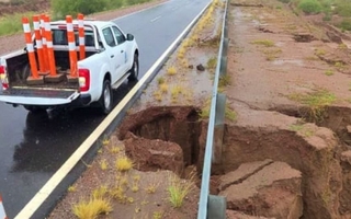 El temporal de lluvias dejó rutas intransitables en varios departamentos