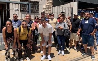 Protesta en la empresa Hunter: empleados reclaman pagos pendientes