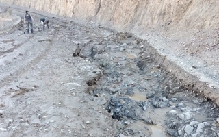 Trabajan en el Parque El Leoncito tras los destrozos causados por el temporal