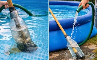 Cómo armar un barrefondo casero para la pileta con cosas que ya tenés