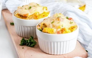 Soufflé de espinaca y queso: la receta liviana del verano