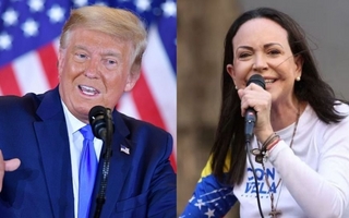 Trump agradeció a María Corina Machado por el Nobel de la Paz en la Casa Blanca