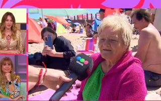 Abuela sanjuanina emocionó al contar en vivo que conoció el mar por primera vez