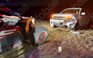 Así quedó el UTV en el que viajaba Bastián tras chocar en Pinamar