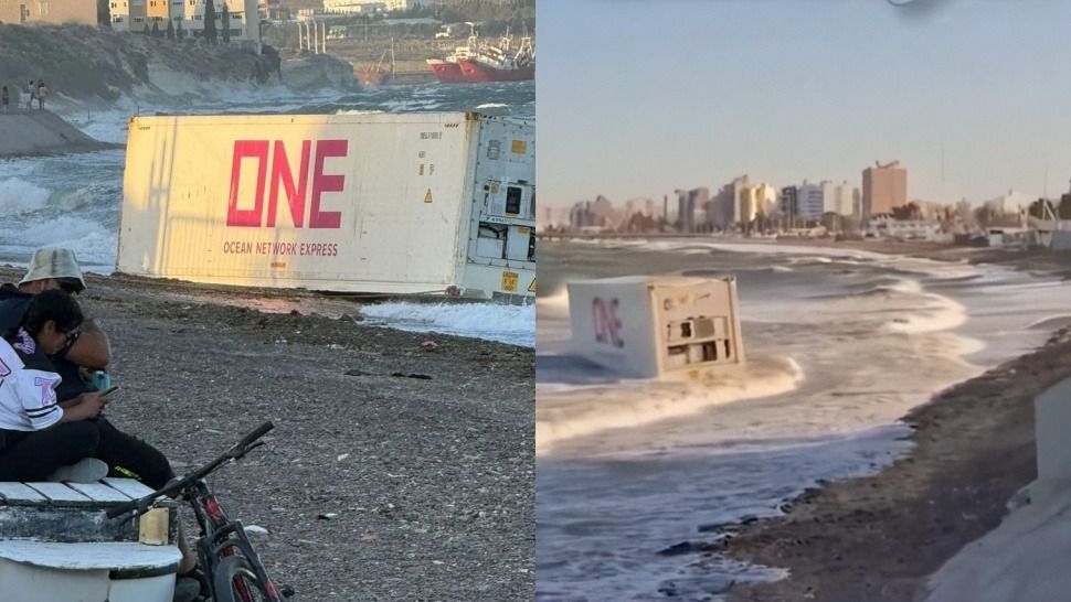 Apareció un enorme contenedor flotando y Prefectura activó un operativo