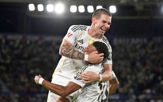 Mastantuono brilló en el Bernabéu y marcó su primer gol en Champions