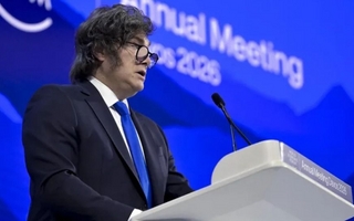 En su discurso en Davos, Milei defendió el capitalismo y cargó contra el socialismo 