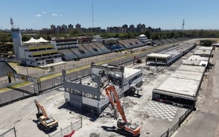 Arrancaron las obras en el autódromo Gálvez para traer MotoGP y la F1