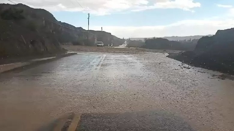 Corte total en Ruta 149: Calingasta aislada por fuertes crecientes