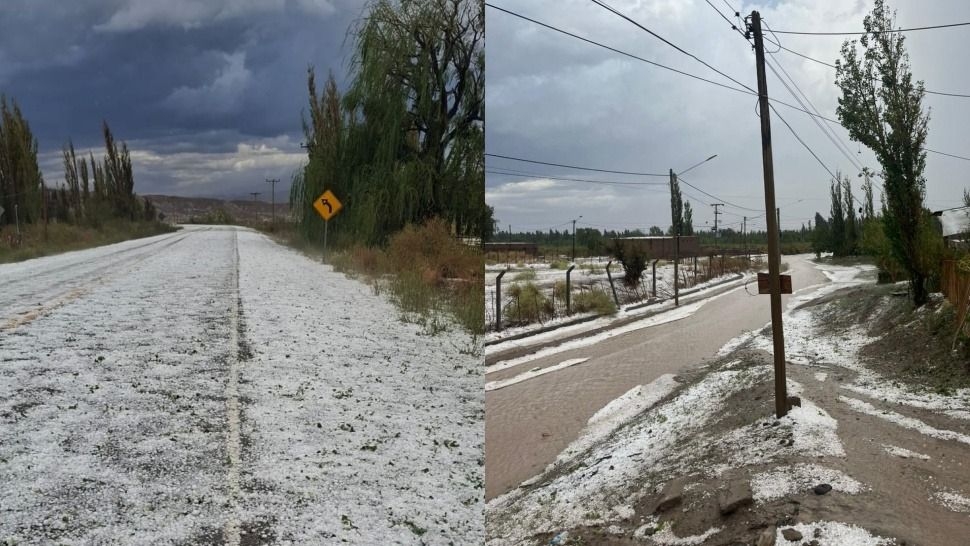 Una intensa lluvia sorprendió a los sanjuaninos y en algunas zonas cayó granizo