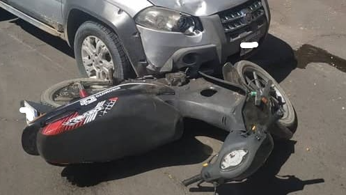 Un bebé de cuatro meses quedó grave tras un choque entre una moto y un auto en Caucete
