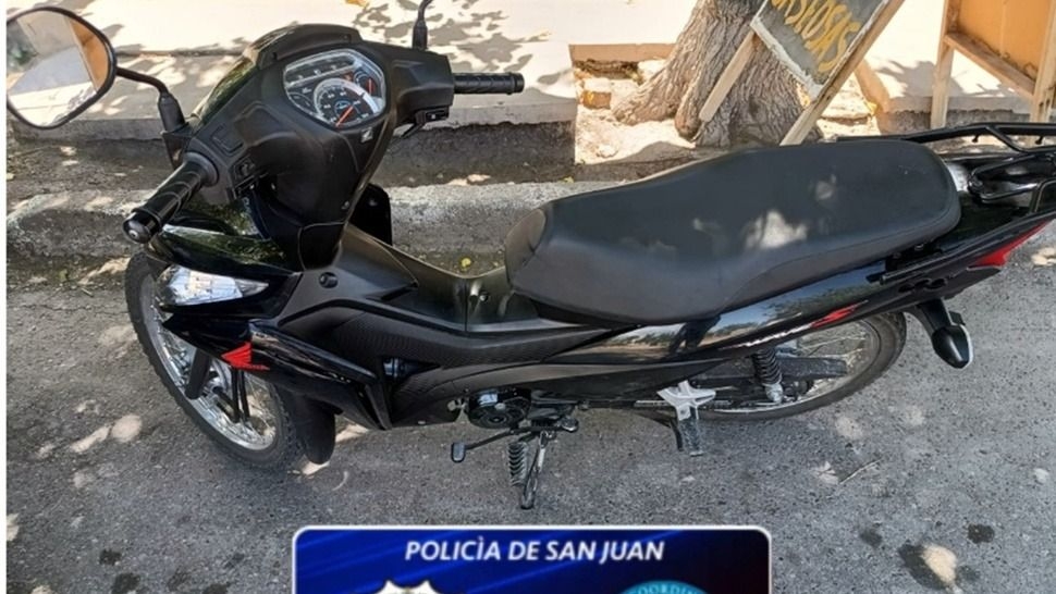Recuperan en Rawson una moto robada y un hombre quedó a disposición judicial