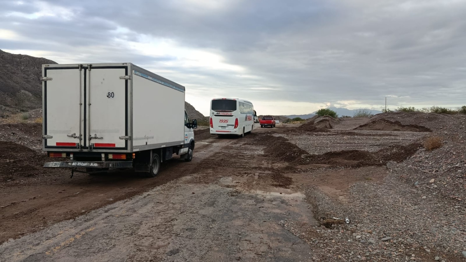 Precaución en Ruta 40 por trabajos tras las intensas lluvias