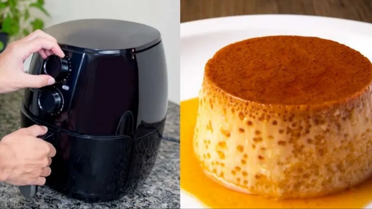 Receta fácil y económica de flan casero en la freidora de aire
