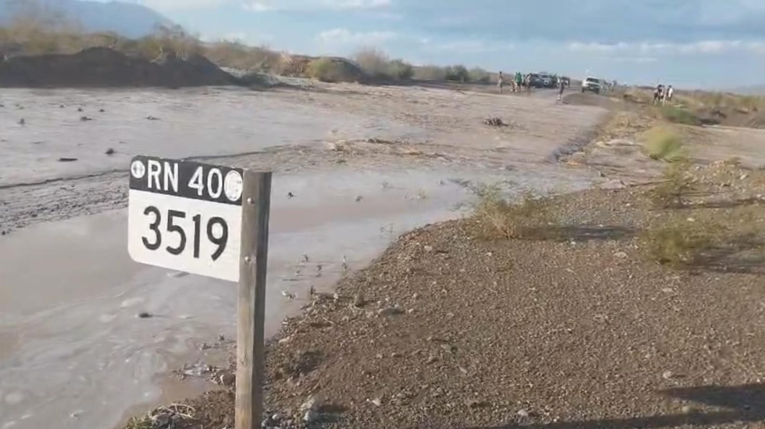 Temporal en Ullum: cortaron la Ruta 40 y la 149 por crecientes en Talacasto