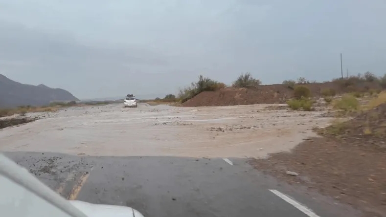 Por las lluvias cerraron dos rutas claves en el sur sanjuanino