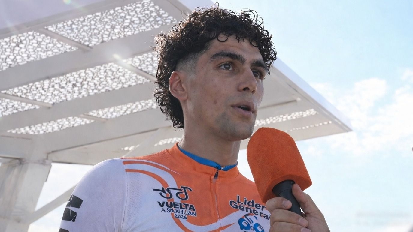 “Estoy contento por quedarme con la etapa”, Contte, tras ser líder de la crono