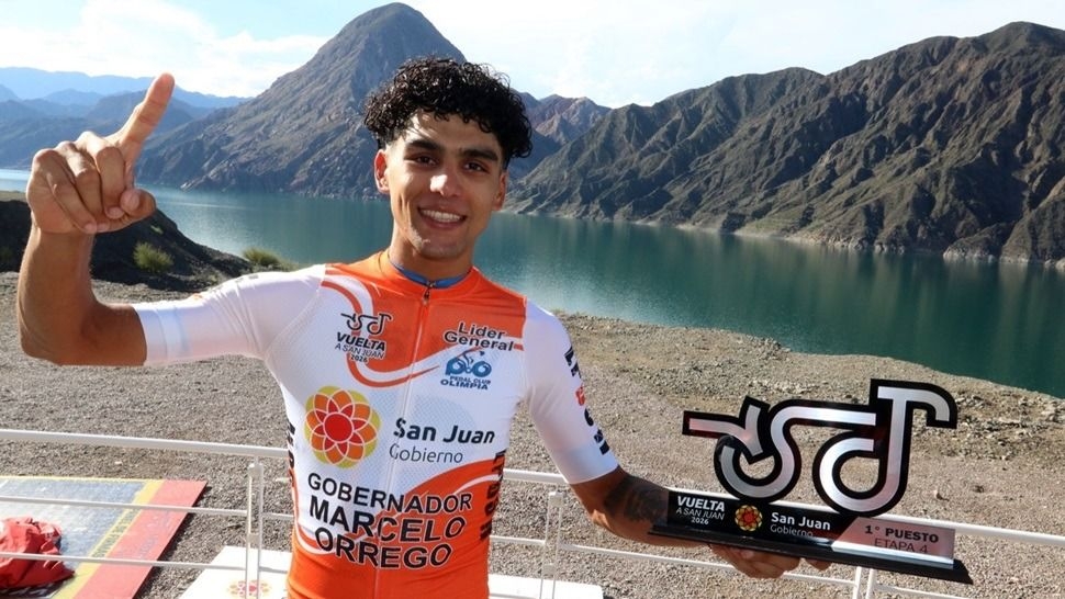 “Estoy contento por quedarme con la etapa”, Contte, tras ser líder de la crono