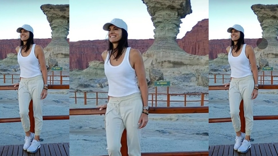 En su visita a San Juan: la extenista Sabatini recorrió el Parque Ischigualasto