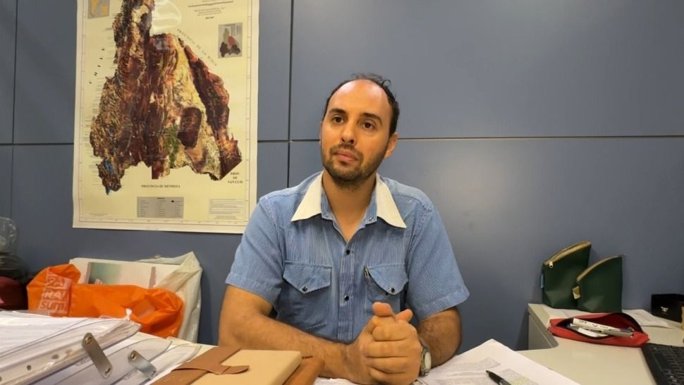 Ezequiel Salomón, director de Conservación, explicó el análisis ambiental que se hizo al trazado. (Foto: DIARIO HUARPE).