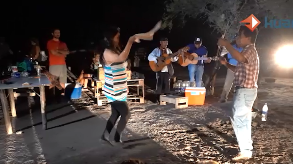 Con un ritual a la Madre Tierra, laguneros de Guanacache pidieron por agua 