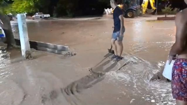 Lluvia torrencial: piden precaución en Calingasta por una creciente 
