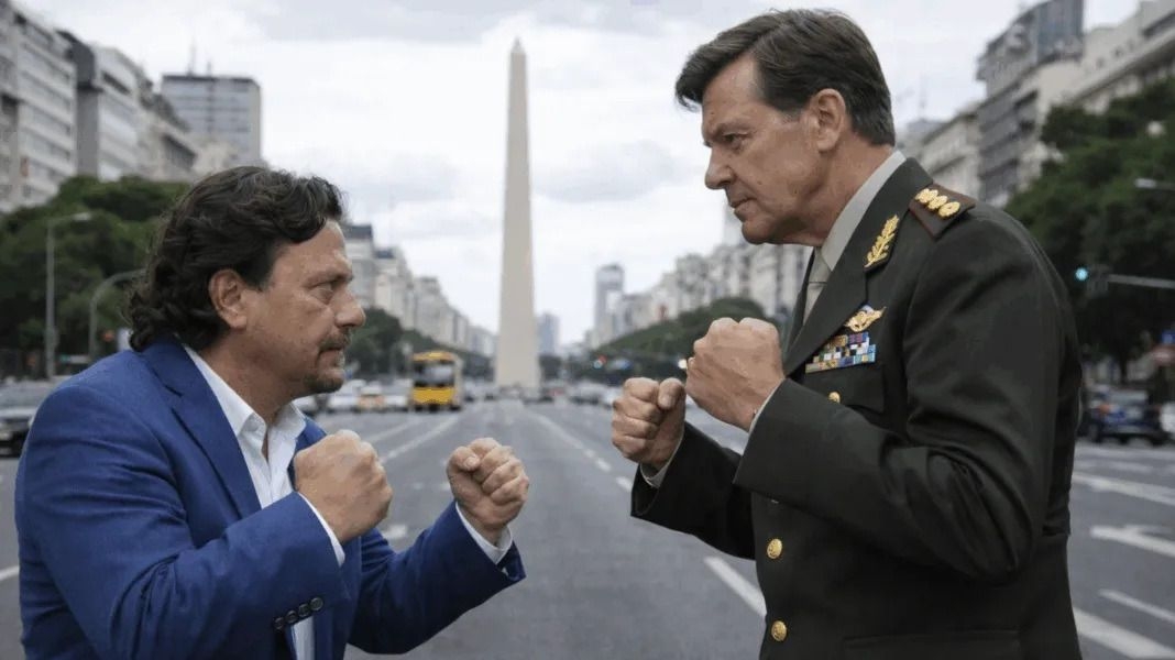 Cruce entre Milani y Sáenz: el militar lo acusó de “bajarse los pantalones” a pedido de Milei