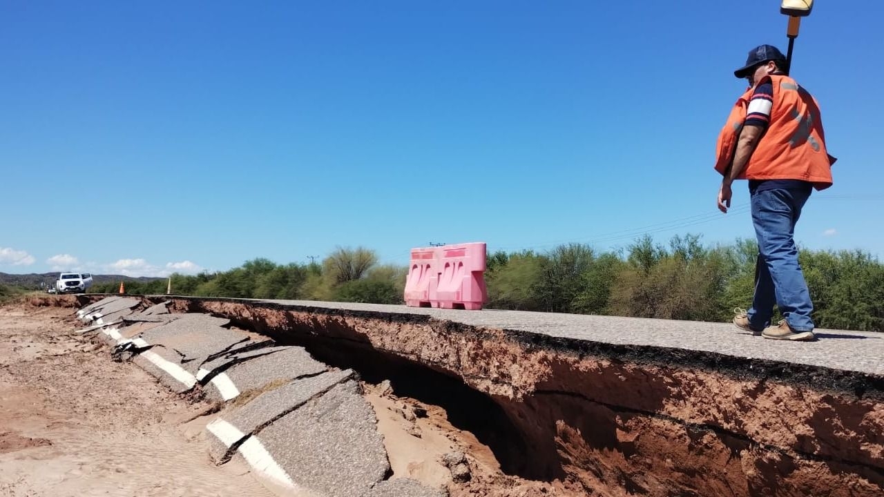 Vialidad avanza con estudios por socavones en Ruta Nacional 141