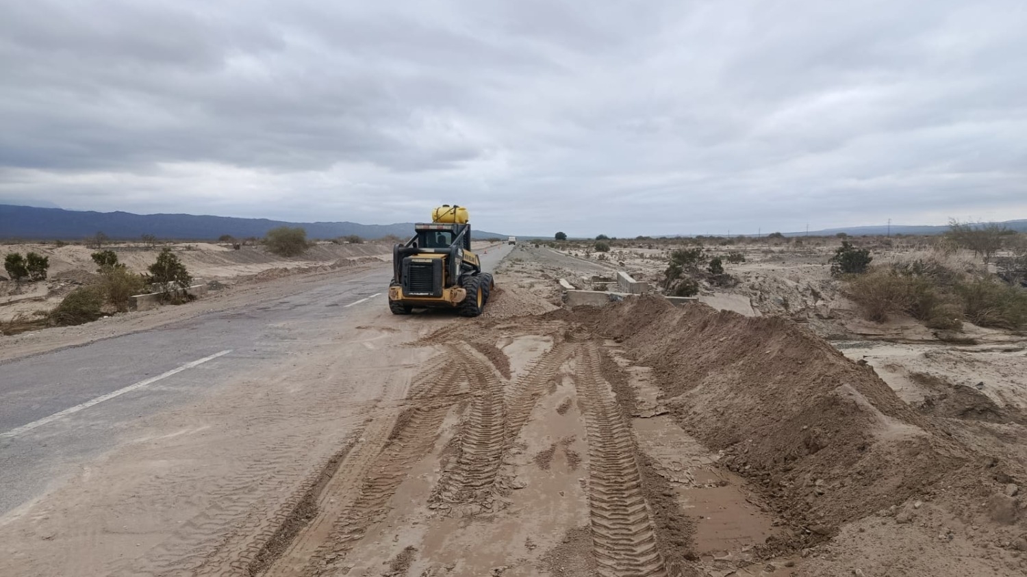 Rutas nacionales en San Juan:  transitables, con precaución por trabajos de Vialidad