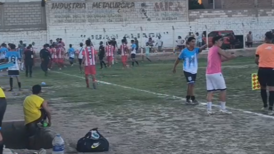 Escándalo en Copa de Campeones: hincha entró a la cancha y atacó al arquero visitante