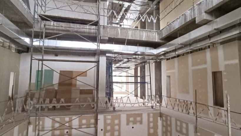 La obra del Centro Judicial de Jáchal avanza y beneficiará a Iglesia también.