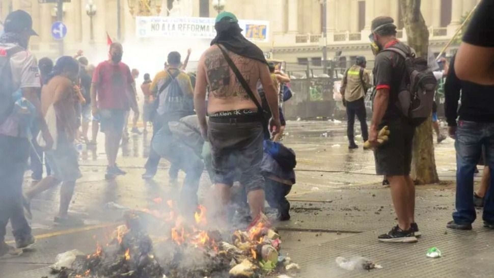 Cifra millonaria a pagar por los destrozos en la marcha contra la reforma labora