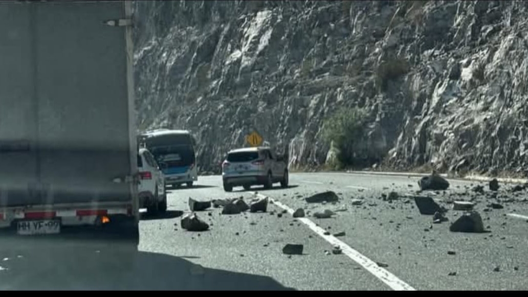 Hubo desprendimientos de rocas en el Paso de Agua Negra tras el fuerte sismo en Chile