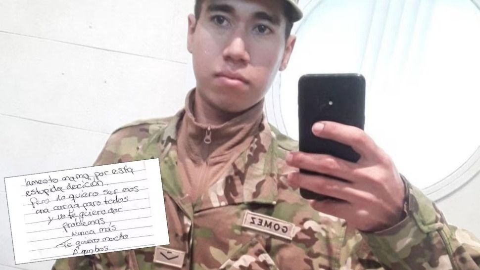 Revelan la carta del oficial que se quitó la vida en Quinta de Olivos