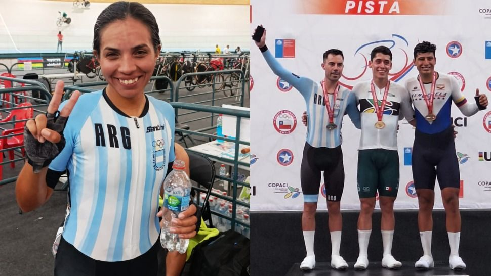 Argentina suma dos medallas de plata en ciclismo de pista en Chile