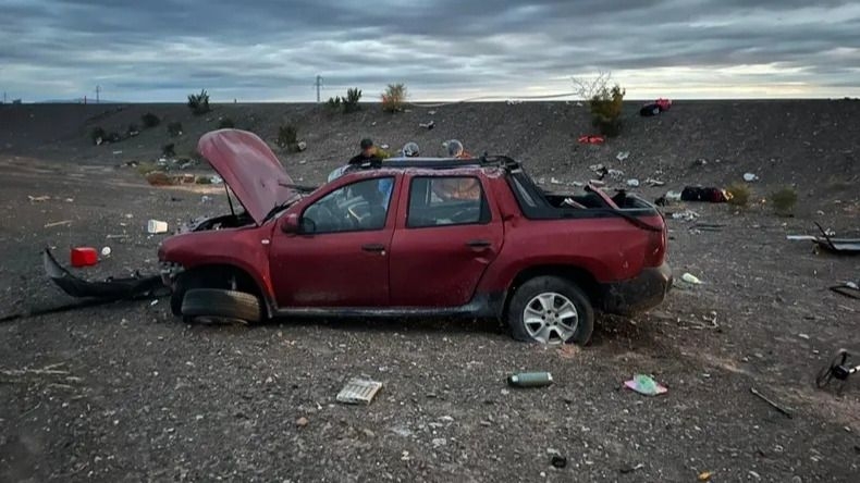  Falleció una mujer por un vuelco de un utilitario en Ruta 40