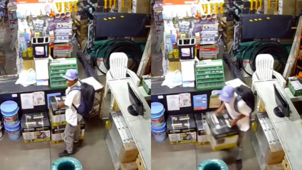 Robó una motobomba valuada en más de $300.000 en una ferretería y quedó grabado