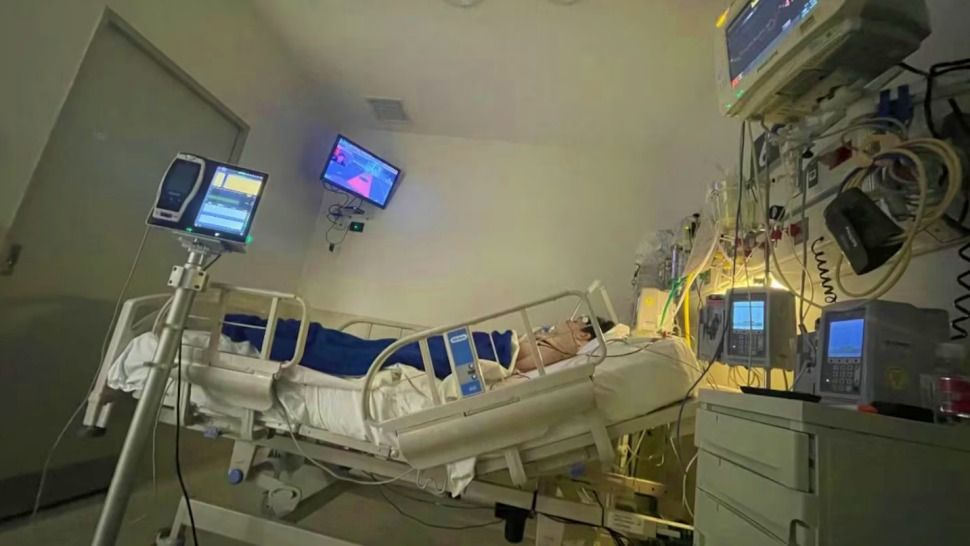 La primera foto de Bastián desde el hospital a un mes del accidente