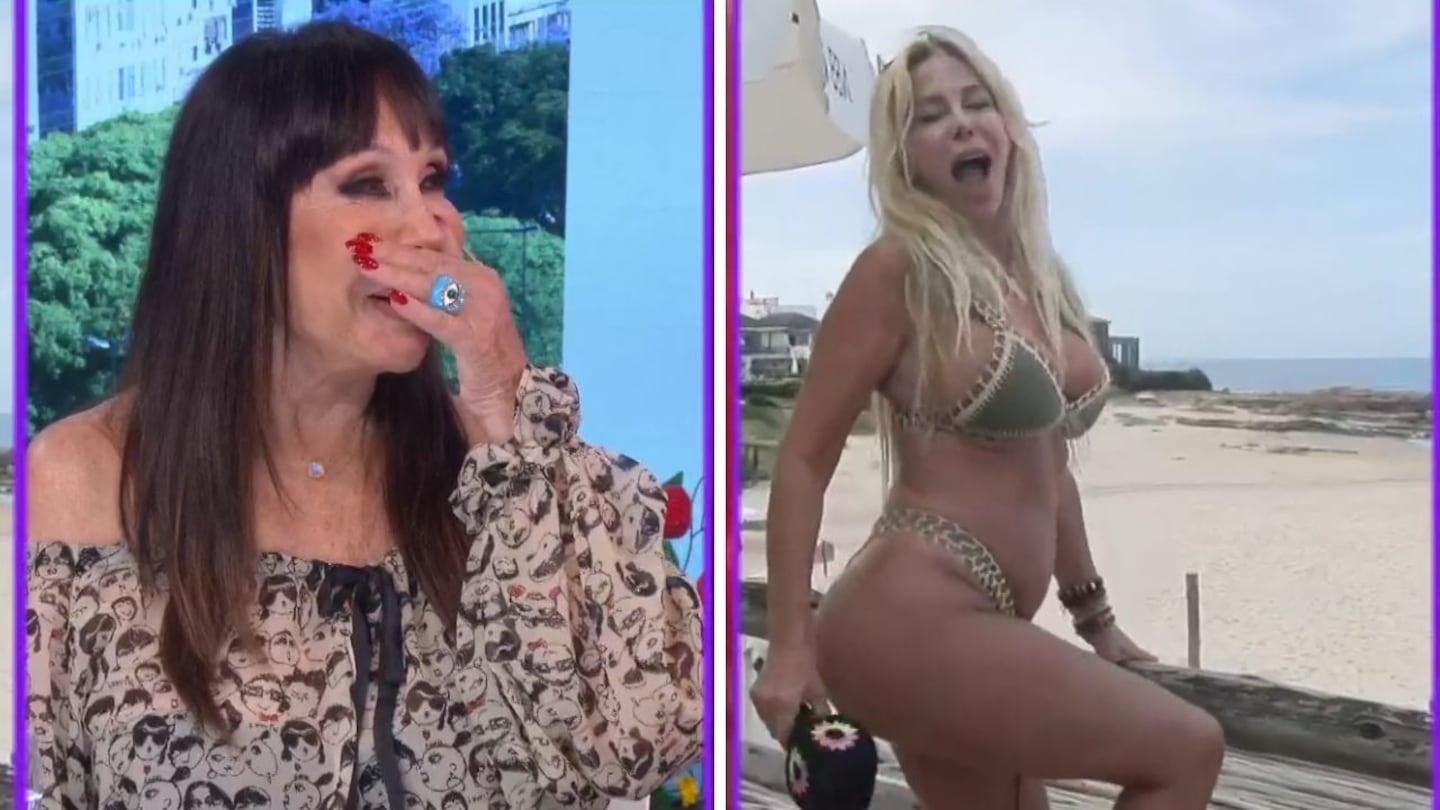 Graciela Alfano impactó a Moria Casán con su bikini en Punta del Este