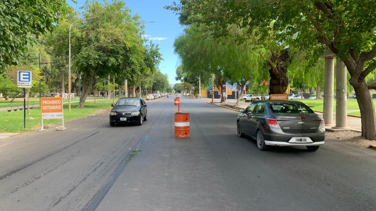 Por cortes en calle España, Las Heras se convirtió en doble mano: en qué tramo